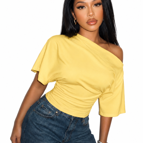 One-shoulder top